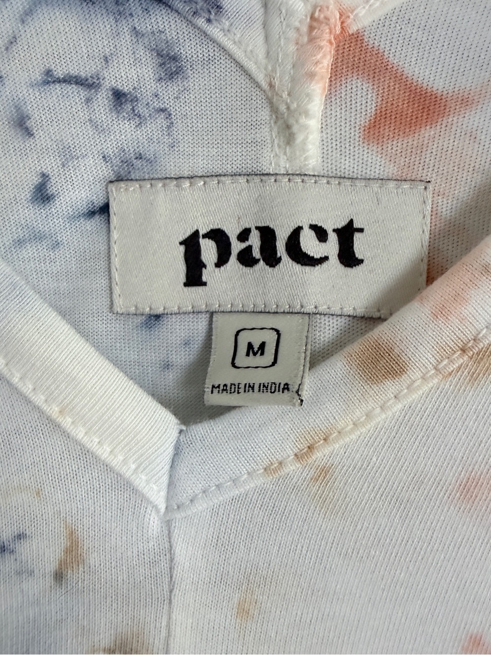Pact Blue Ice Dye Vintage Tie-Dye Midi Dress Size Medium - Picture 3 of 9